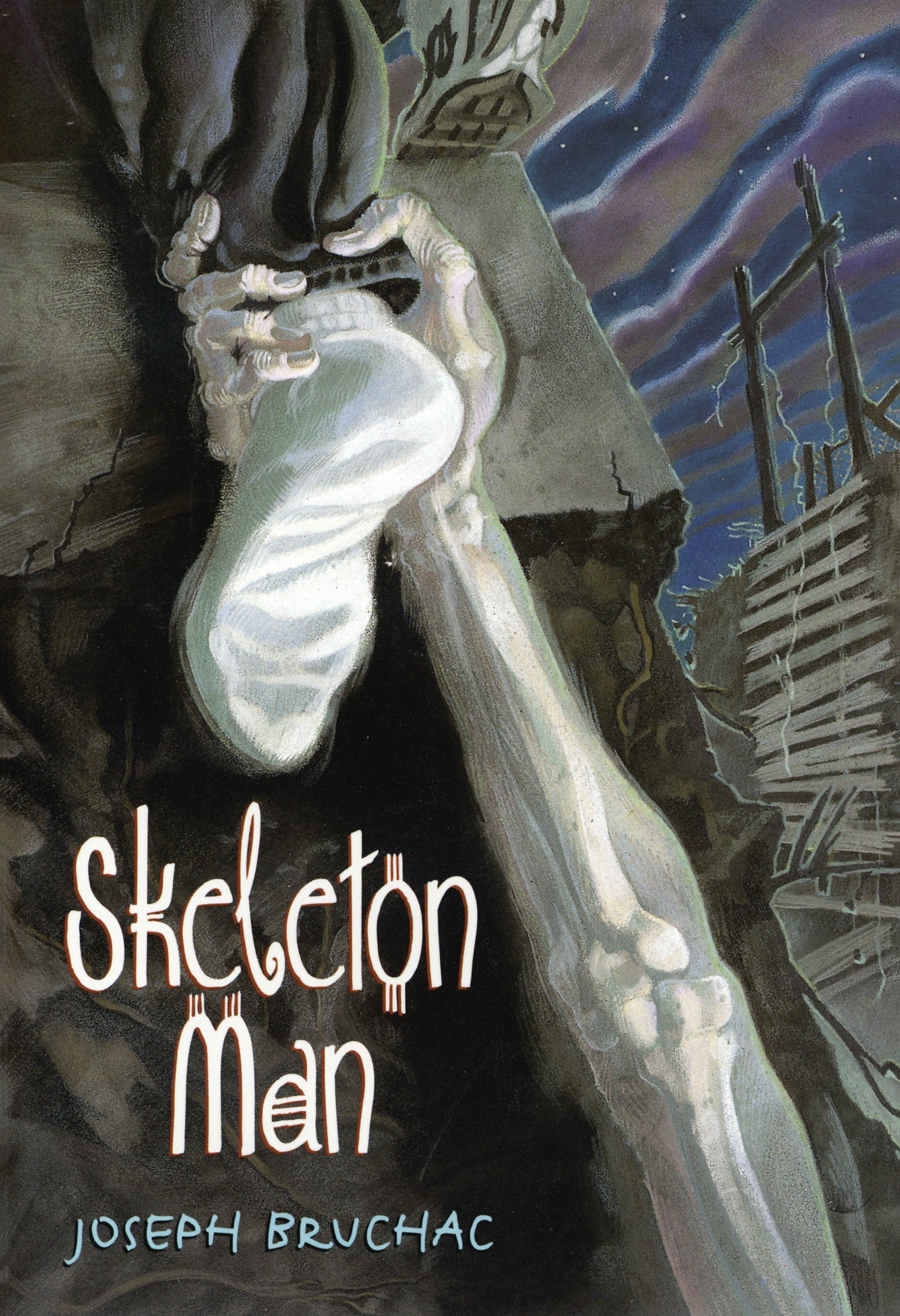 Poster of the skeleton man novel
