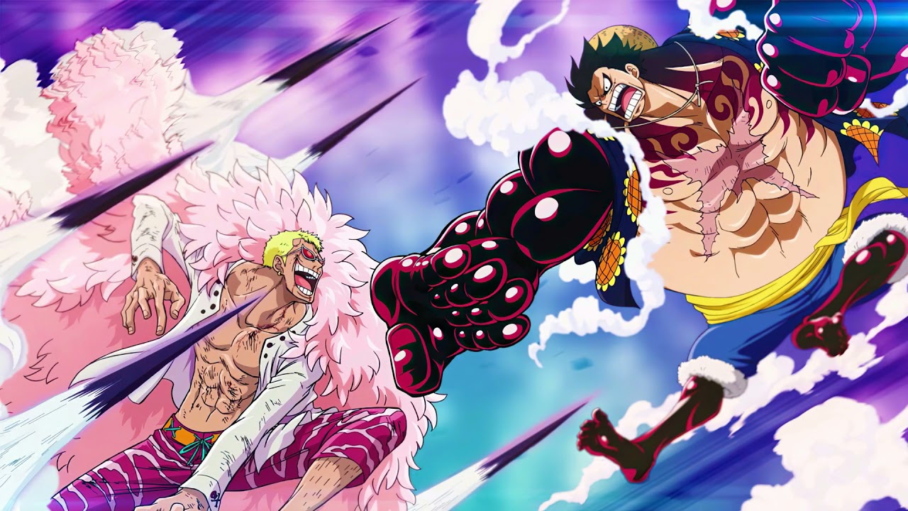 Luffy Vs. Donquixote in fight in One Piece series