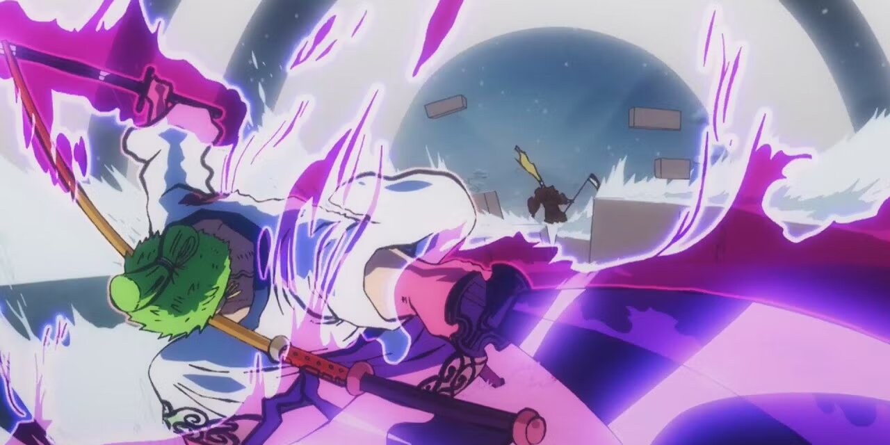 Zoro Vs. Kamazo in a fight in One Piece anime