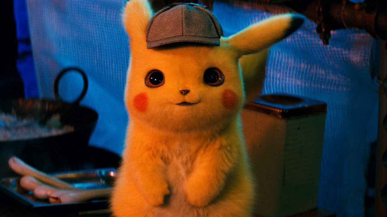 Pokemon Pikachu wearing a cap in movie