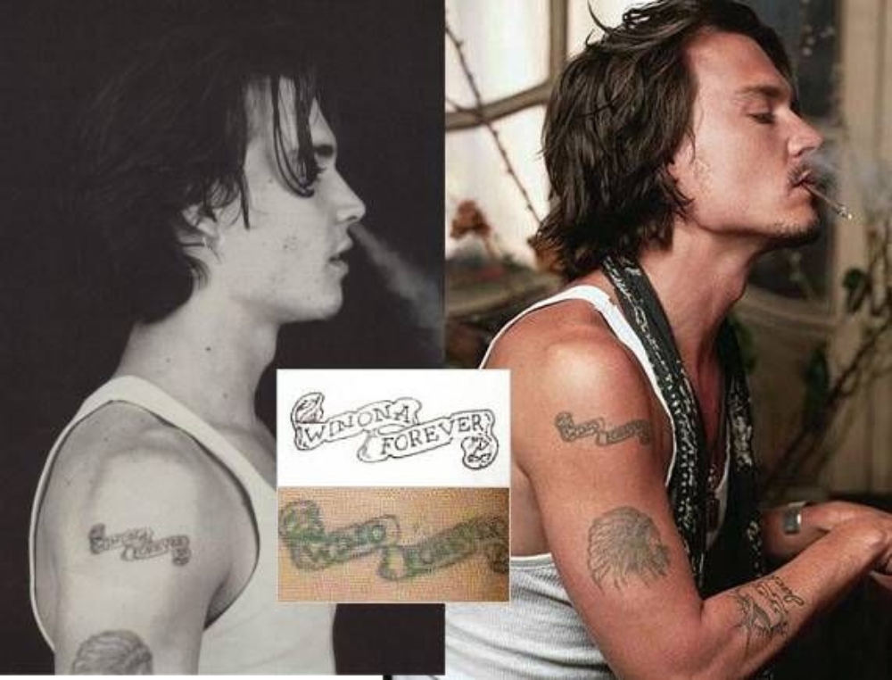 Whose Name Did Johnny Depp Have Tattooed On His Arm In 1990?