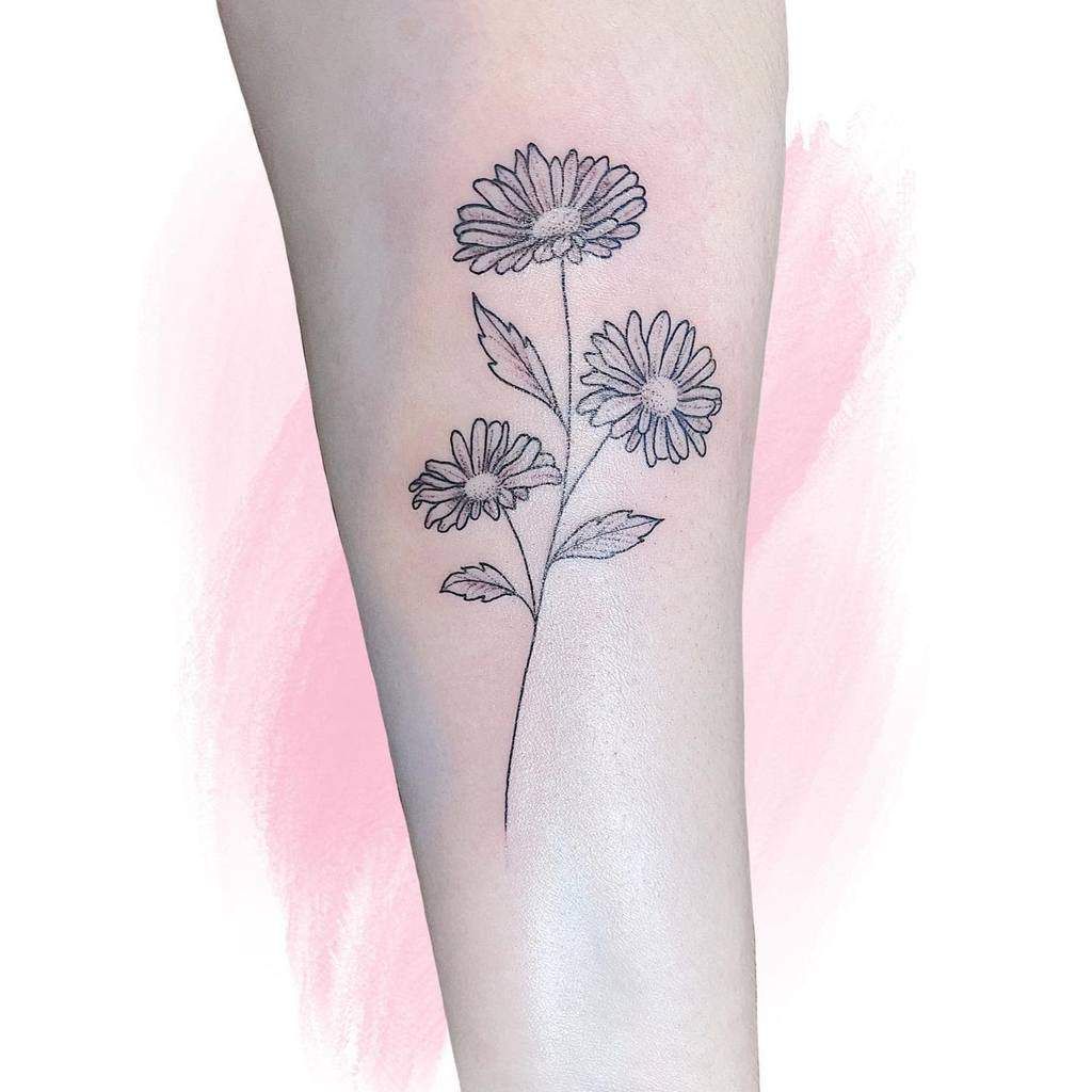 Best Asters Flower Tattoo Ideas In 2022