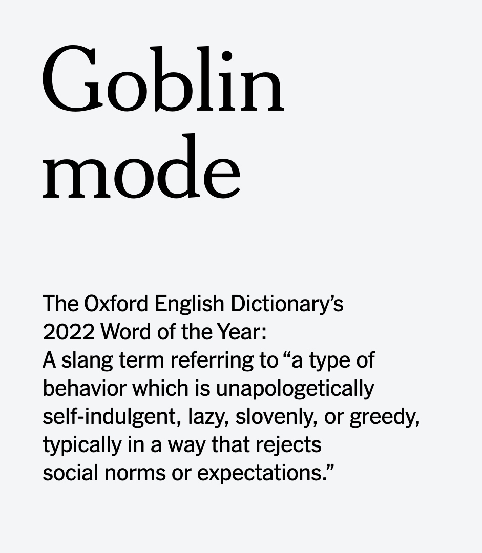 Oxford Dictionary Chooses ‘Goblin Mode’ As Its Word Of The Year