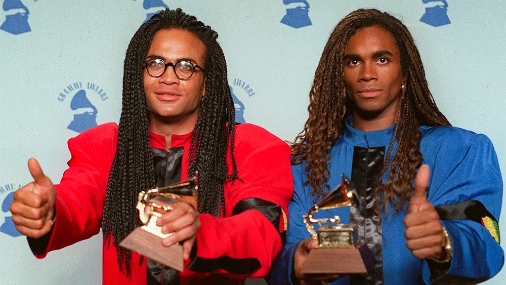 Which Music Group's 1990 Grammy Award Was Revoked After A Lip-Synching Controversy?