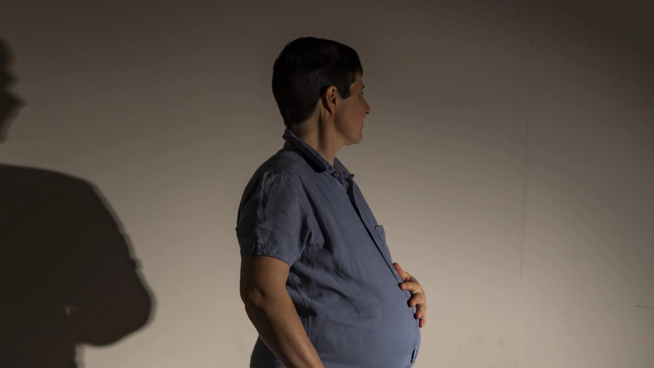 A Pregnant Man Thinking About His Child