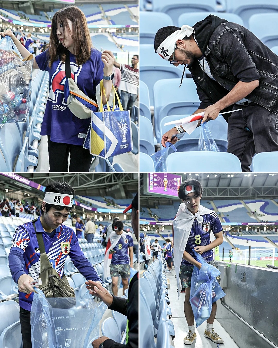 Japanese Fans Clean Up World Cup Stadium Even After Losing To Croatia