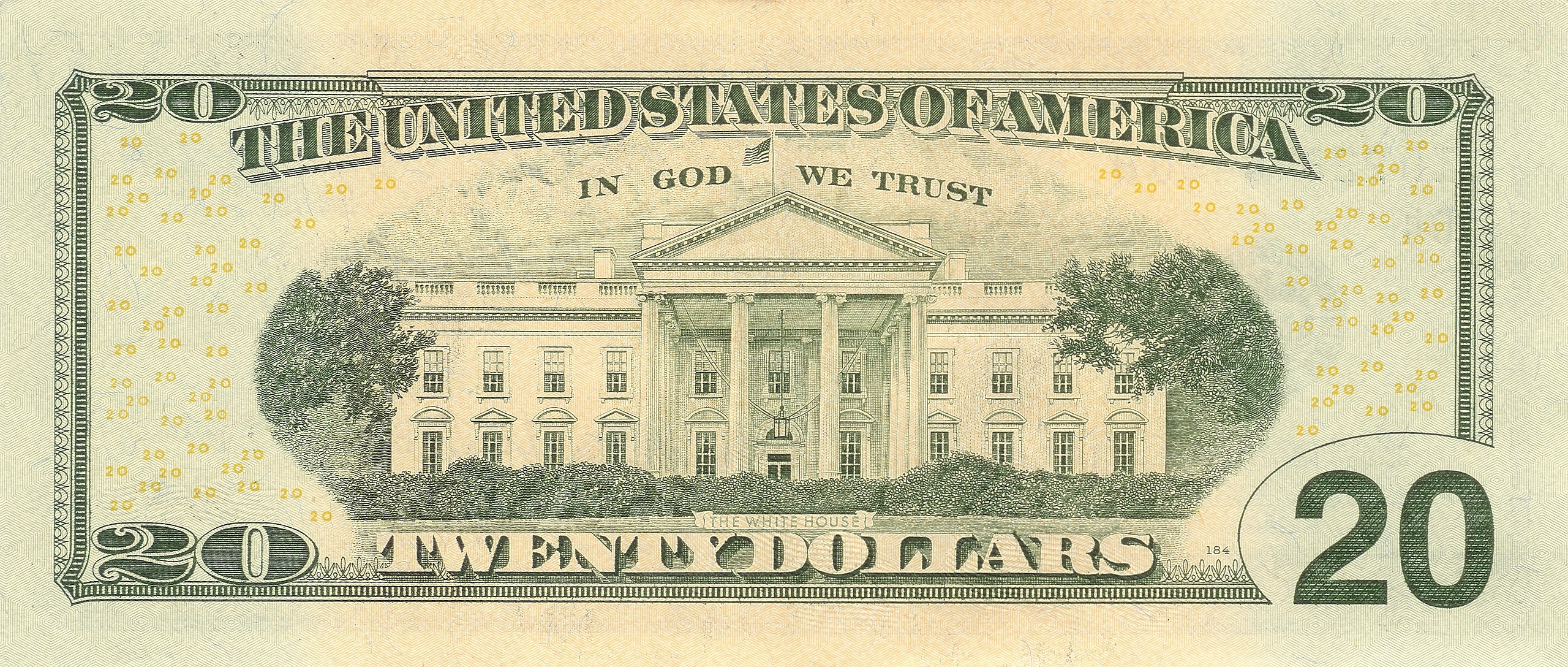 Which Landmark Appears On The Back Of The $20 Bill?