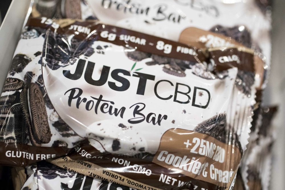 Just CBD protein bar packages