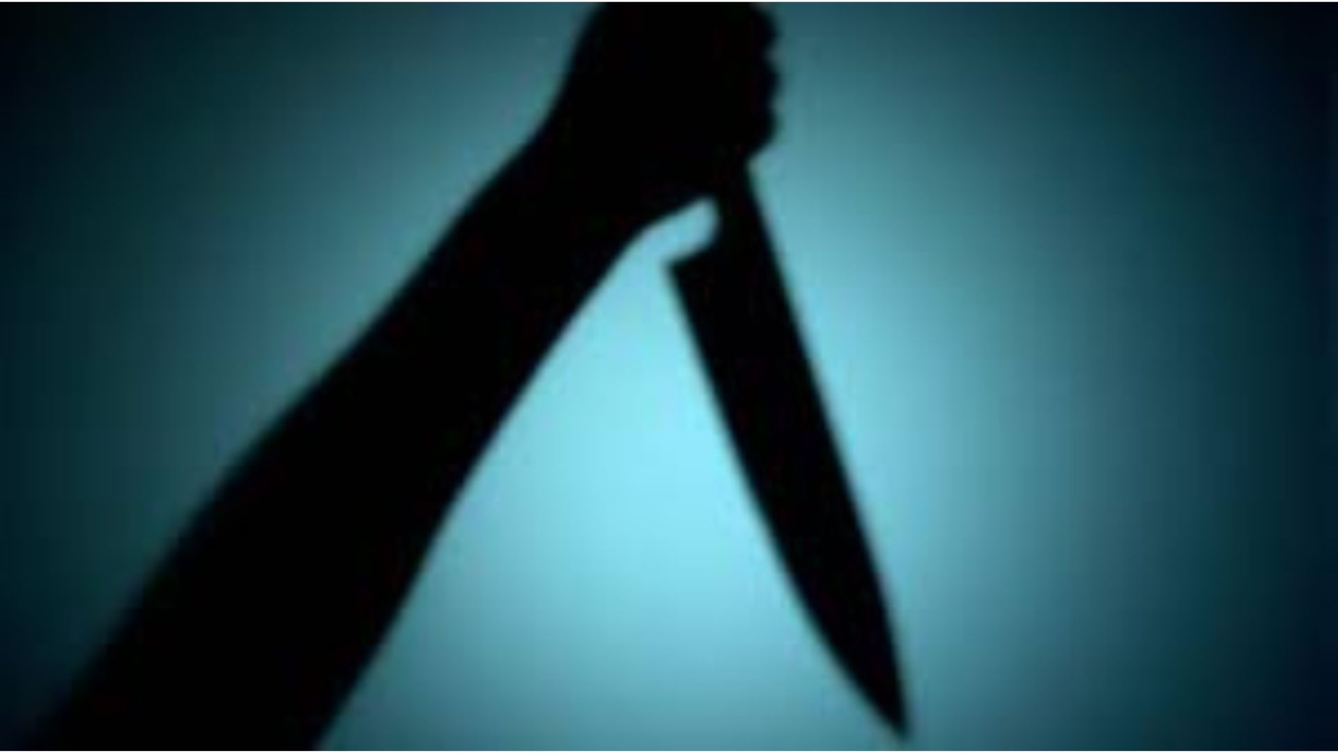 A Shadow Of A Person Holding A Knife And Ready To Stab Someone