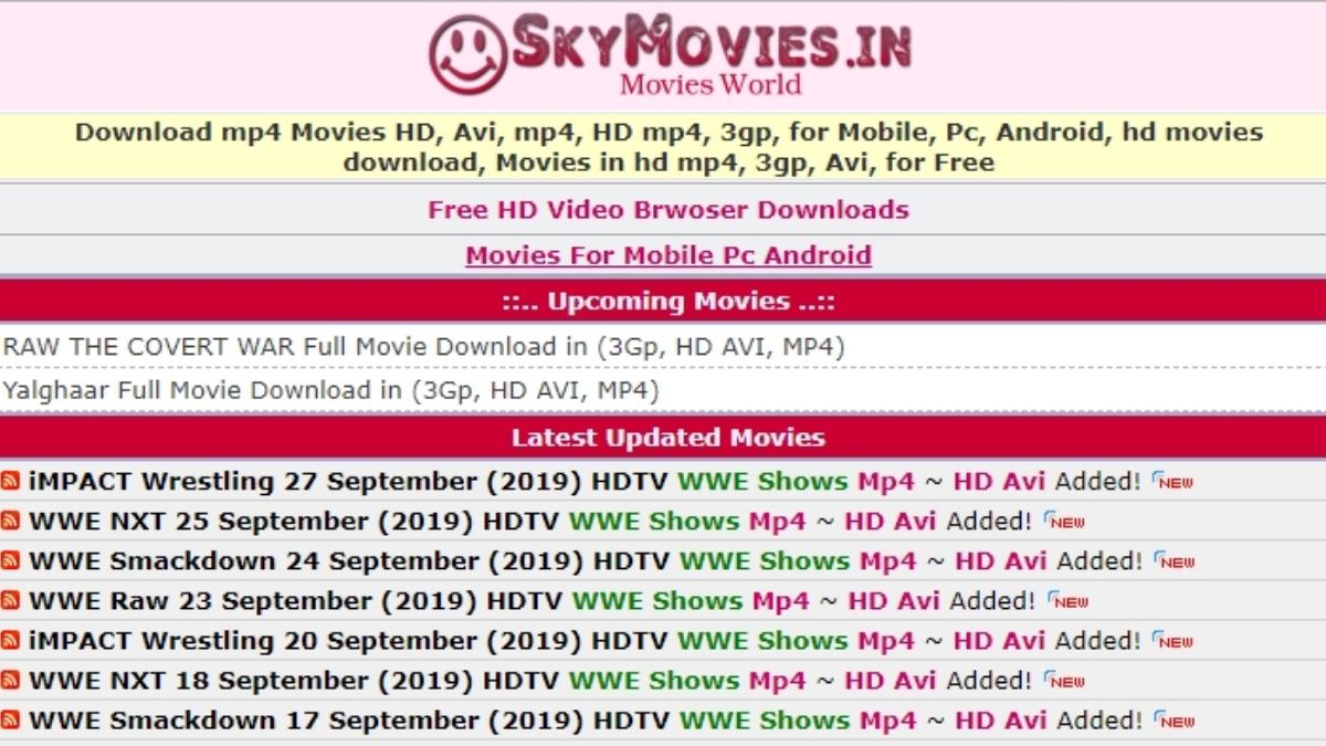 Skymovies In - Download HD Hollywood, Bollywood, And South Indian Hindi Dubbed Movies