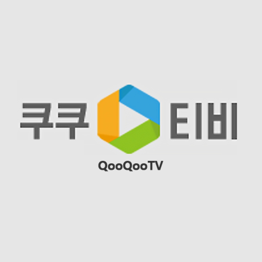 Qooqootv logo with Qooqootv text in Korean language