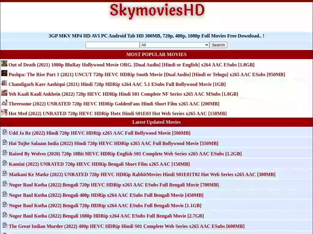 Skymovieshd - A Popular Online Streaming Website To Watch Movies For Free