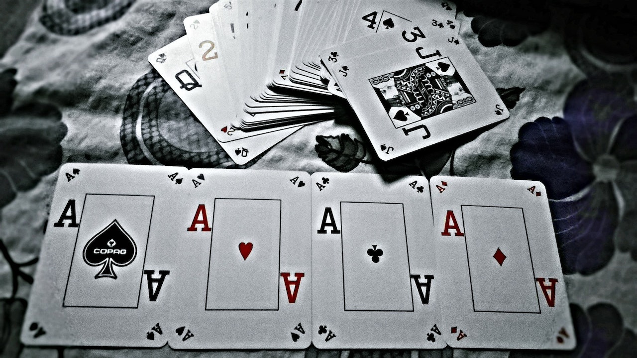 Playing Cards Placed on Cloth