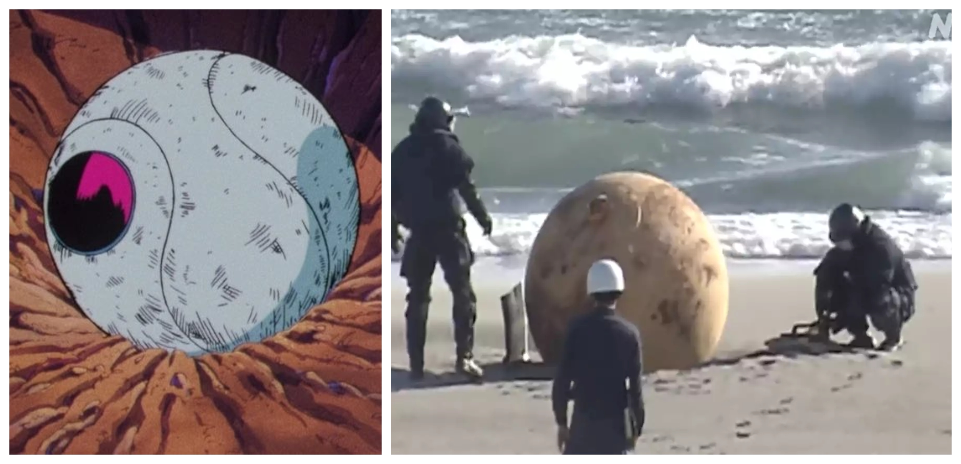 Mysterious Orb Washes Up On A Beach In Japan And Sparks Saiyan Memes