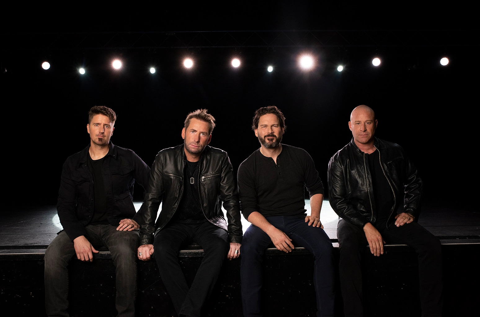 Nickelback - four men in all black outfit