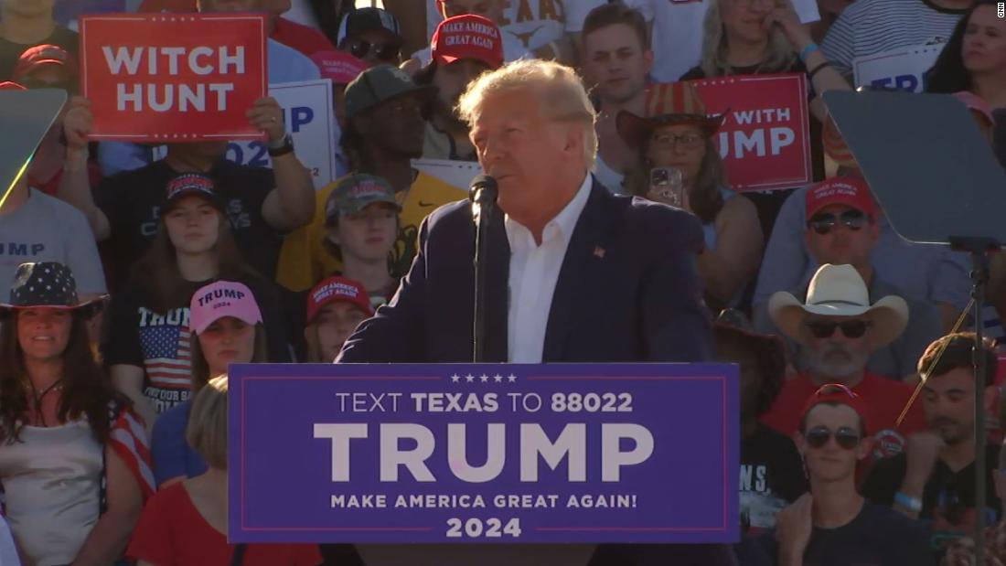 Donald Trump Repeats False Claims During Rally In Waco, Texas