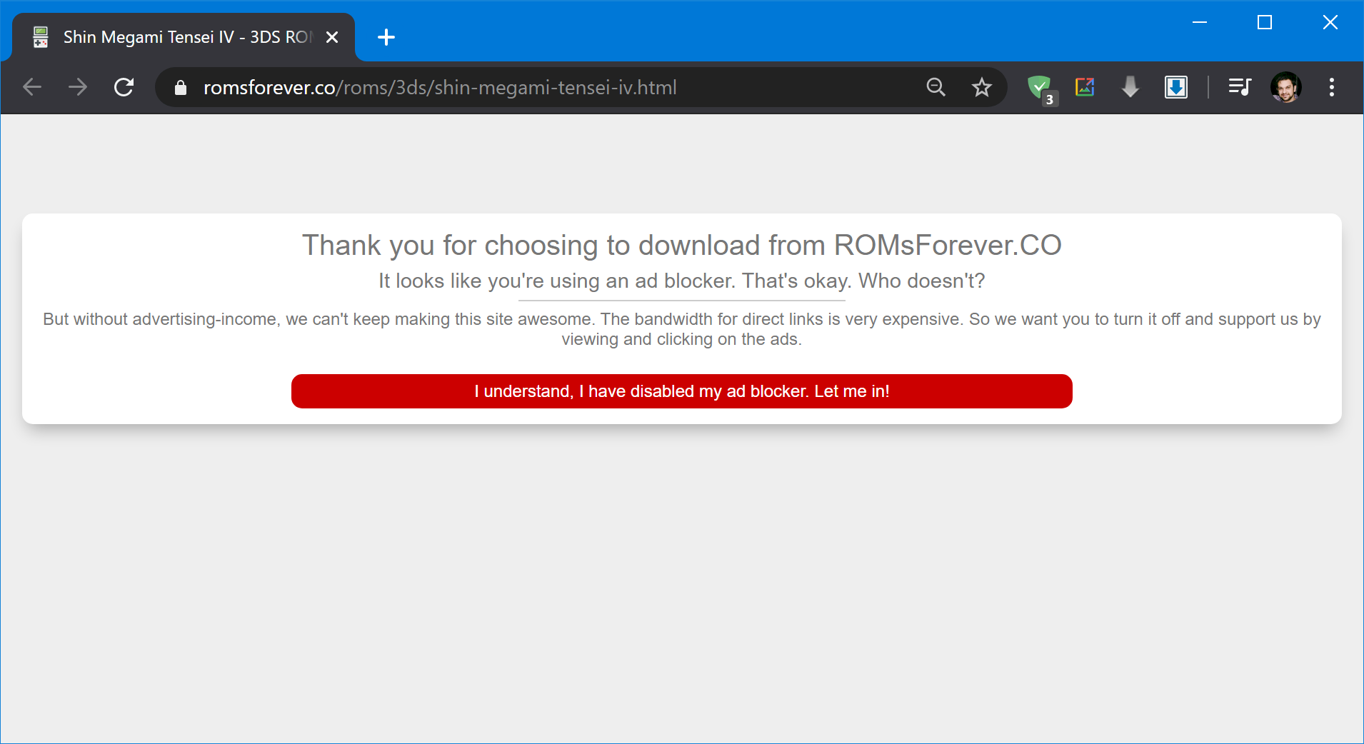 ROM download page