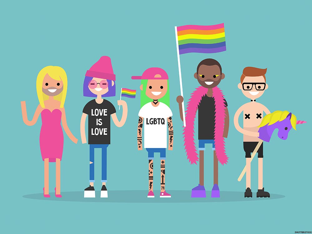 A Cartoon Depicting Queer Persons
