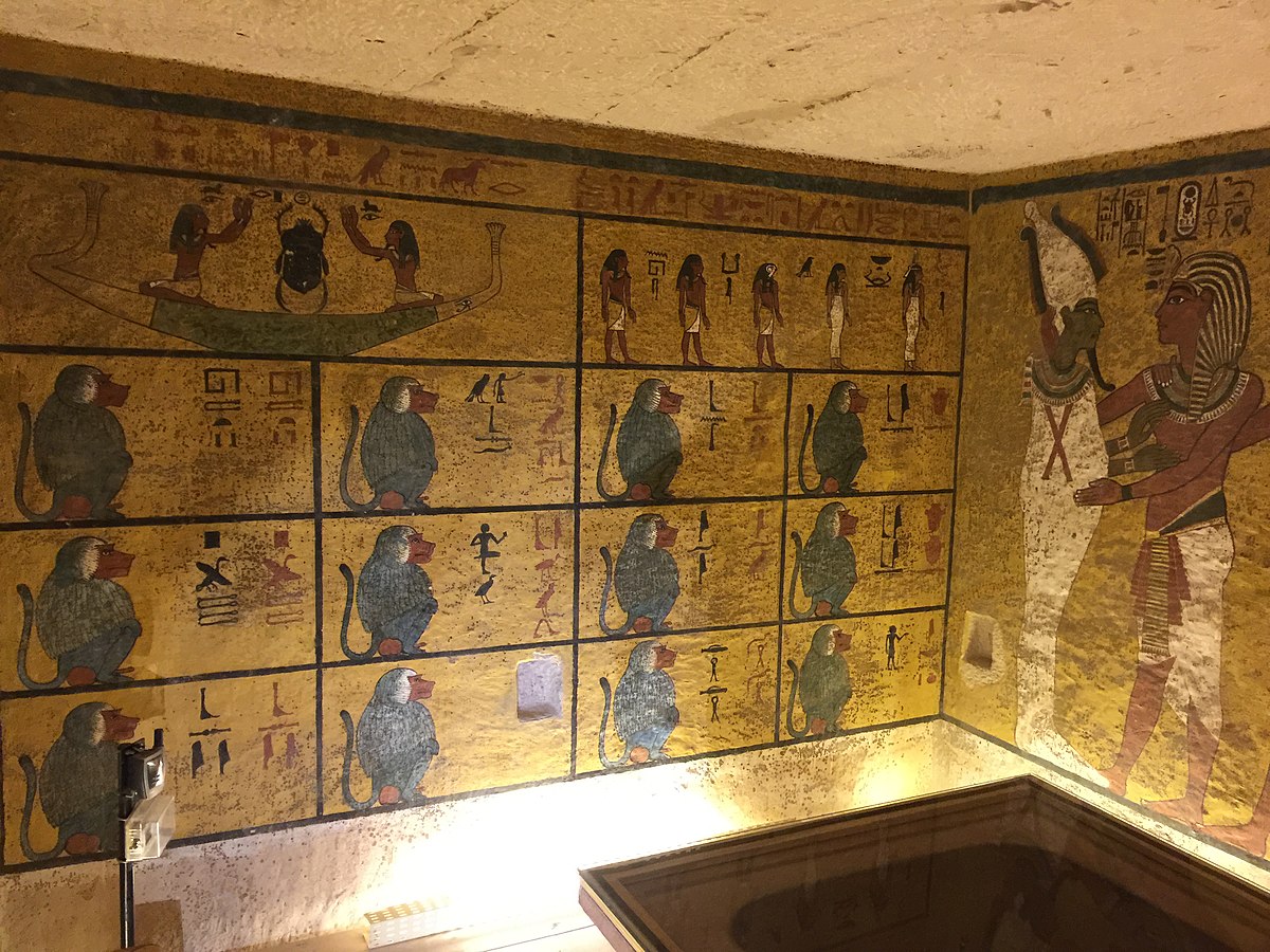 Inside of King Tutankhamun's tomb