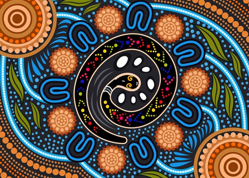 Aboriginal Dreamtime, Australia art piece