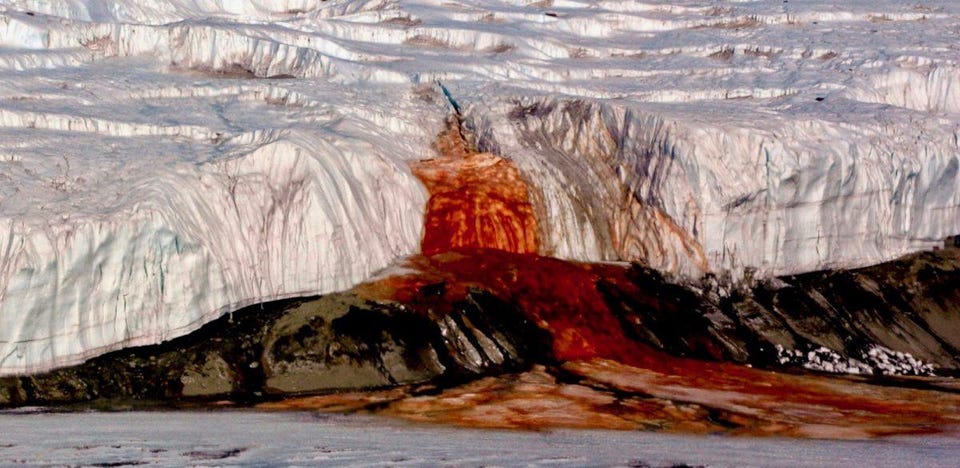 Decades Long Mystery Of Bleeding Waterfalls In Antarctica Finally Solved