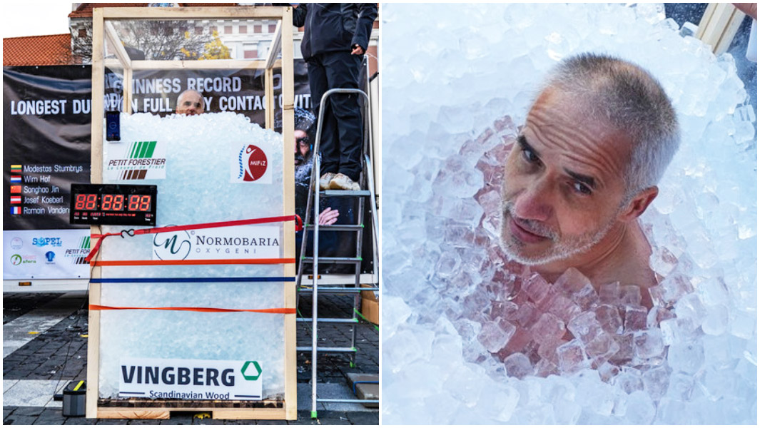 Man Sets World Record For Longest Time Spent Submerged In Ice