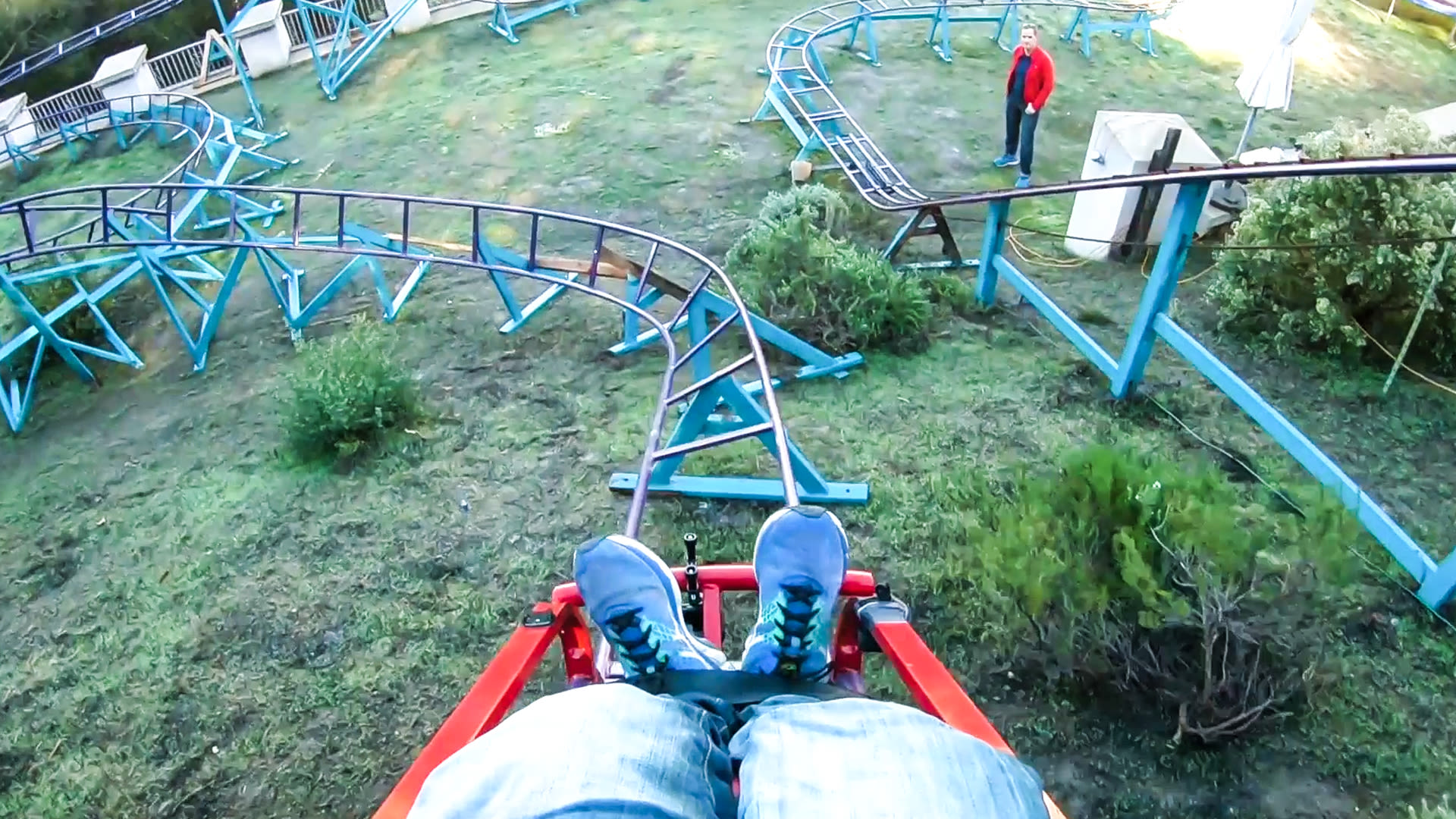 Man Builds A Roller Coaster In His Backyard