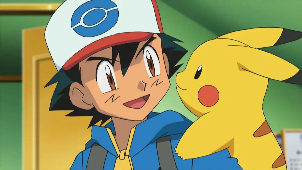 Pikachu In The Anime With Ash