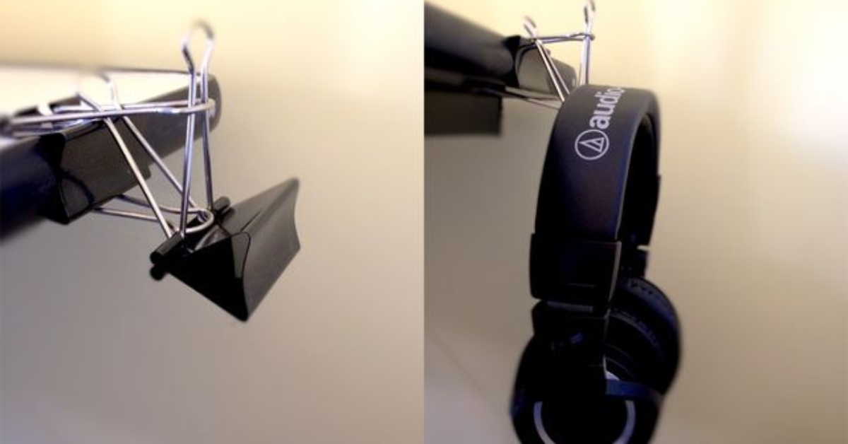 Binder Clip Headphones - Maximize Convenience And Minimize Tangles