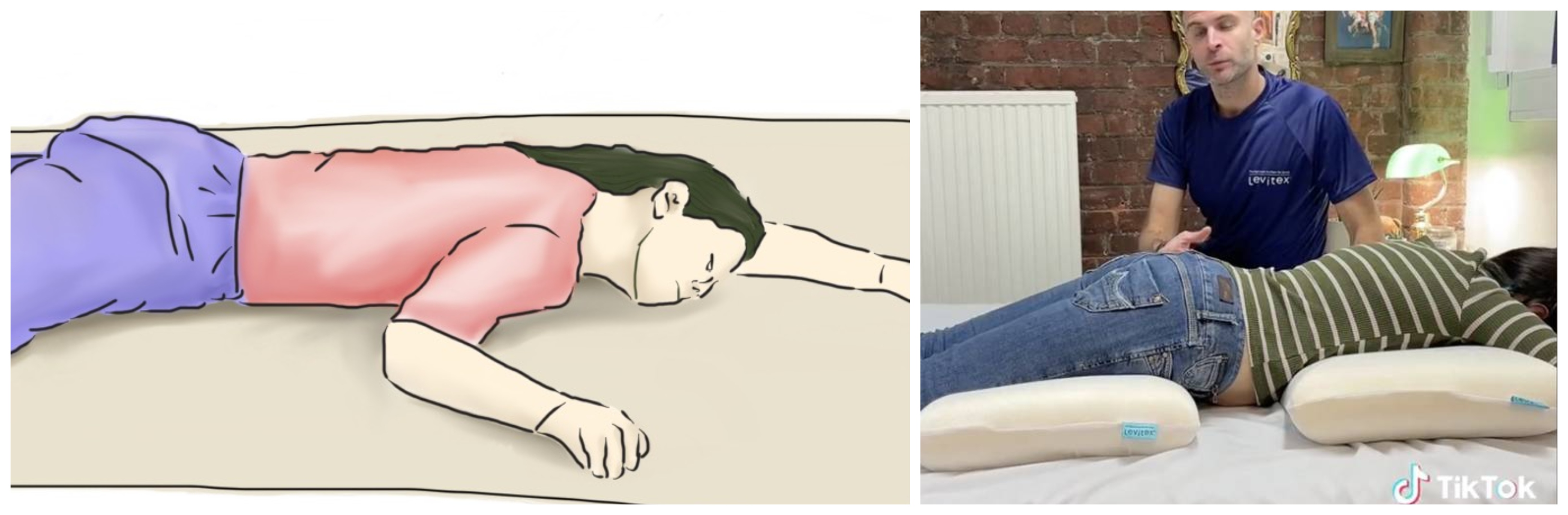 ‘Car Crash’ sleeping position vs proning postions collage