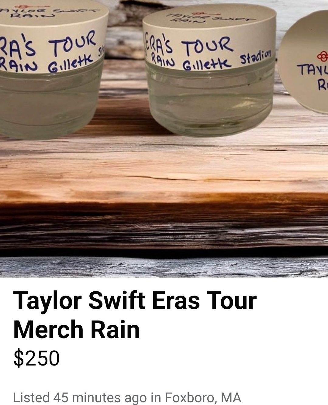 Taylor Swift Eras Tour Merch Rain