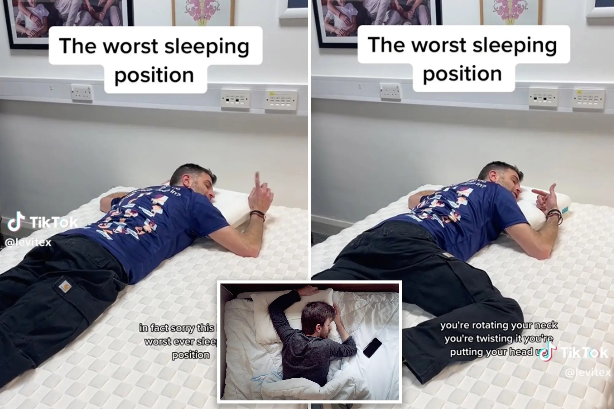 Expert Reveals That There’s Only One Time ‘Car Crash’ Sleeping Position Is Allowed