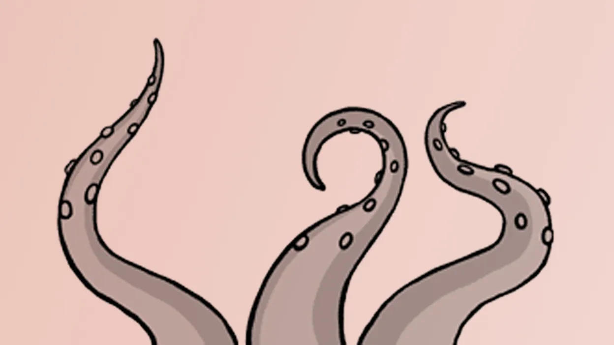 A Cartoon Depiction Of Tentacles