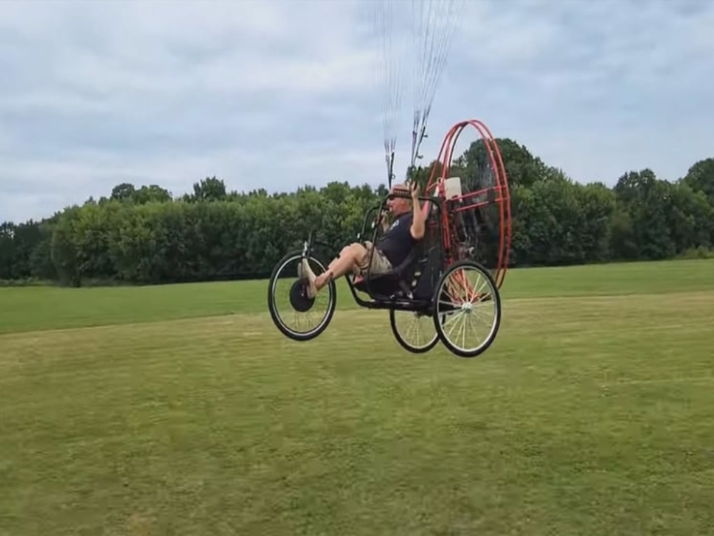 Man Invents A Bicycle That Can Fly