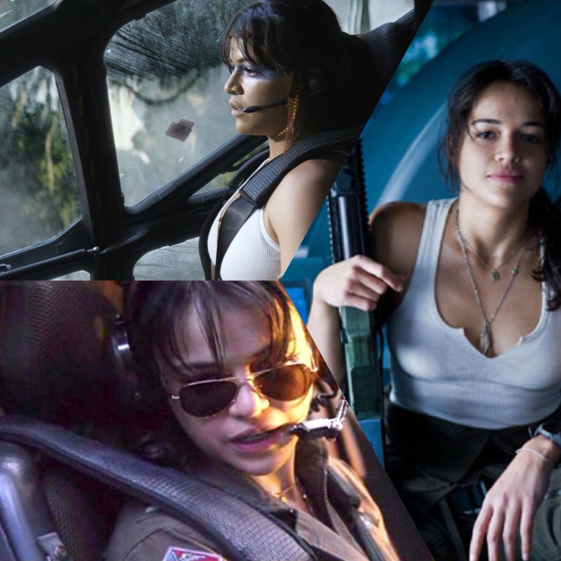 Michelle Rodriguez as Trudy Chacón in Avatar collage