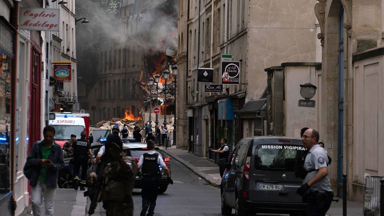 Dozens Injured In Central Paris Gas Explosion