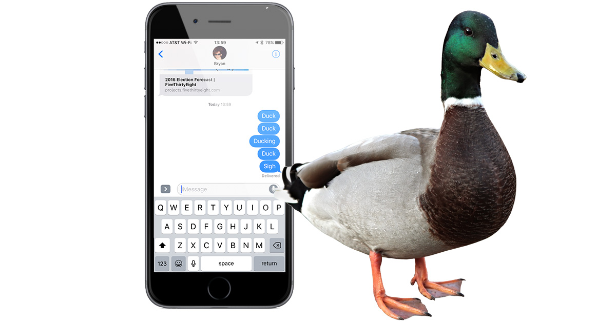 Apple Updates No More Autocorrecting To Duck On IPhones 