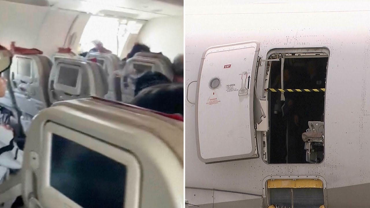 Passenger Arrested For Opening Plane Door After Grabbing Lever - Mid-Air Panic!
