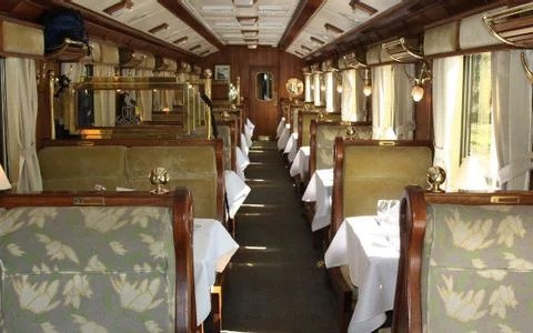 Inside view of cafe area of orient express