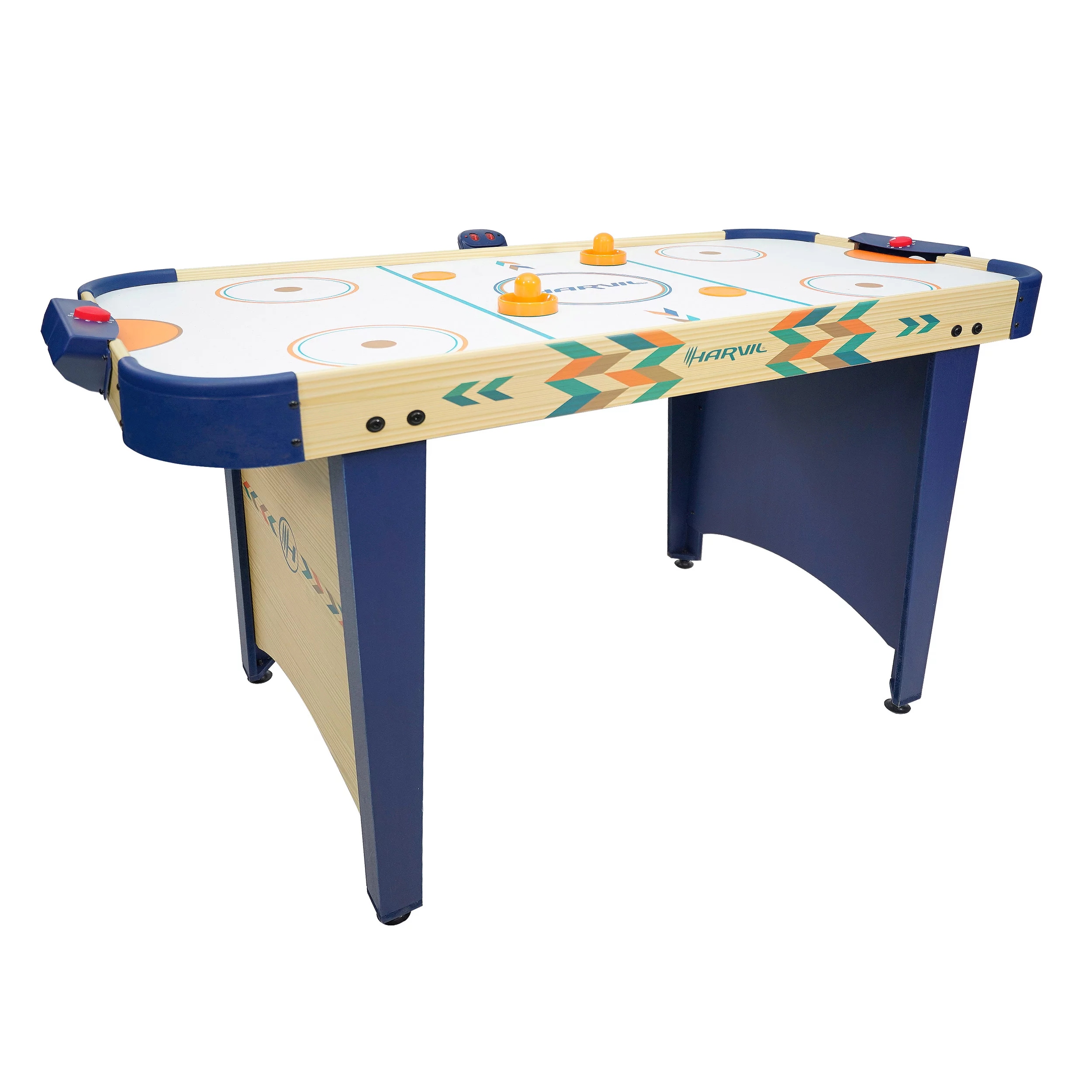 Blue and skin Harvil 4 Foot Air Hockey Game Table