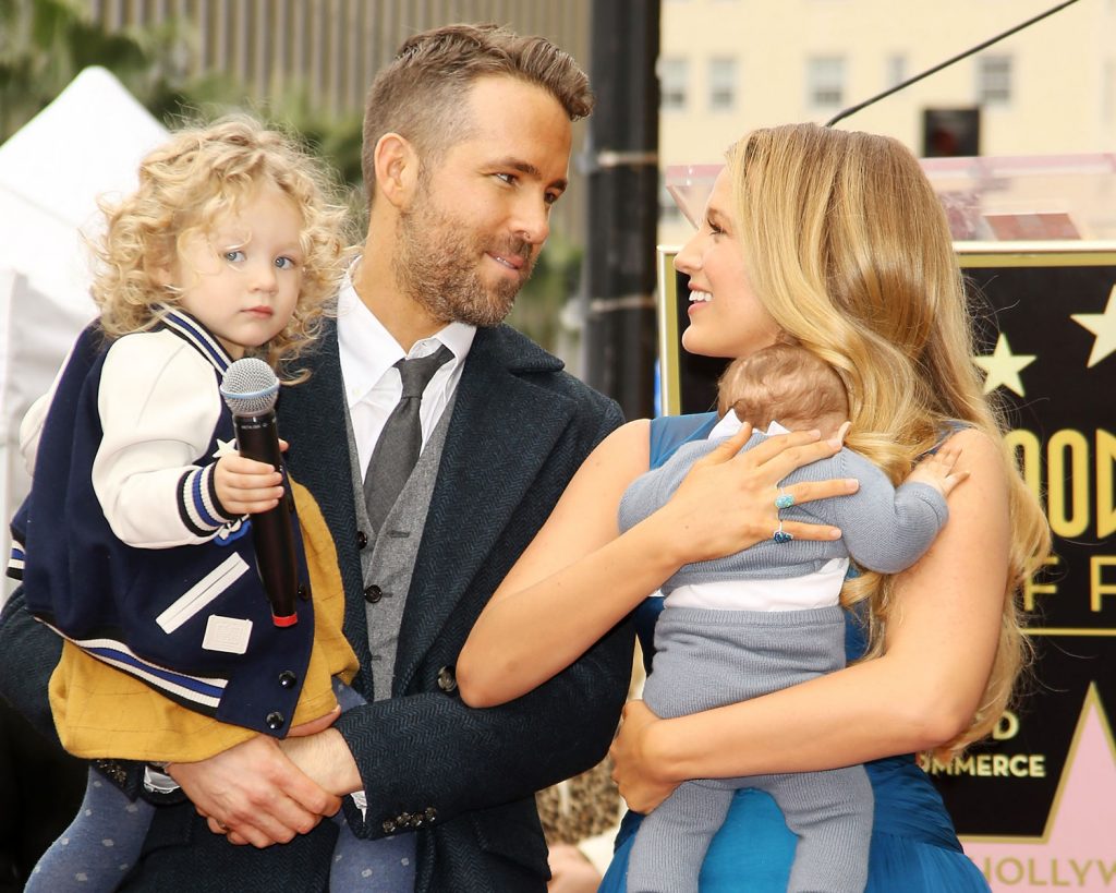 Blake Lively And Ryan Reynolds With Their Two Kids