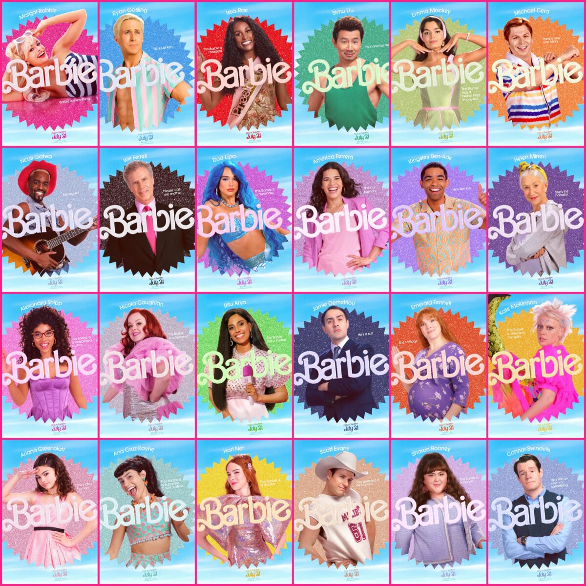 The Barbie Movie's Cast