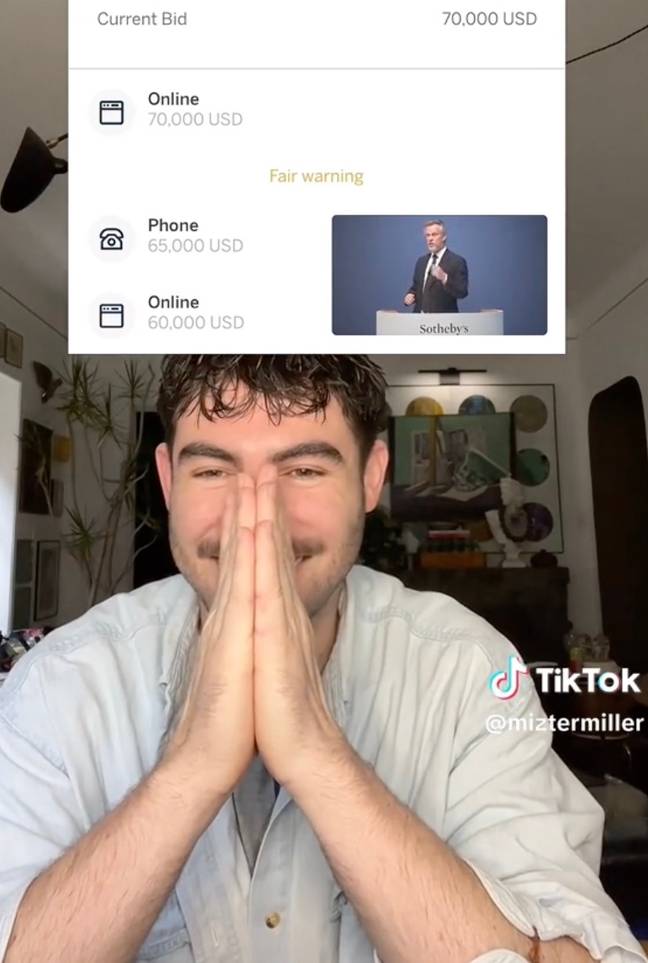 TikTok Video Shared by Justin Miller Of The Chair's Auction