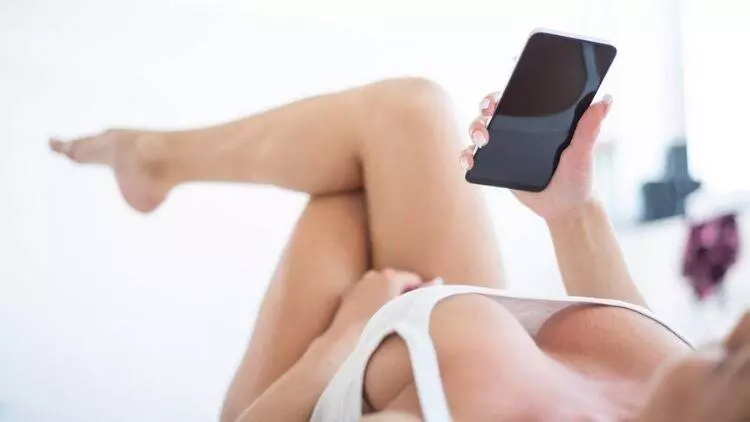 A Woman Trying To Have Virtual Sex With Her Lover