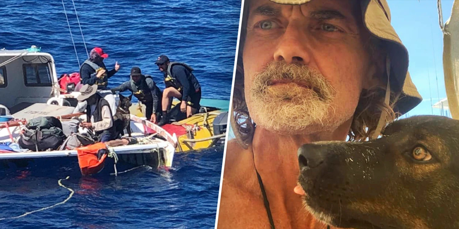 Man And Dog Rescued Found After 3 Months Lost At Sea, The Real-Life Castaway
