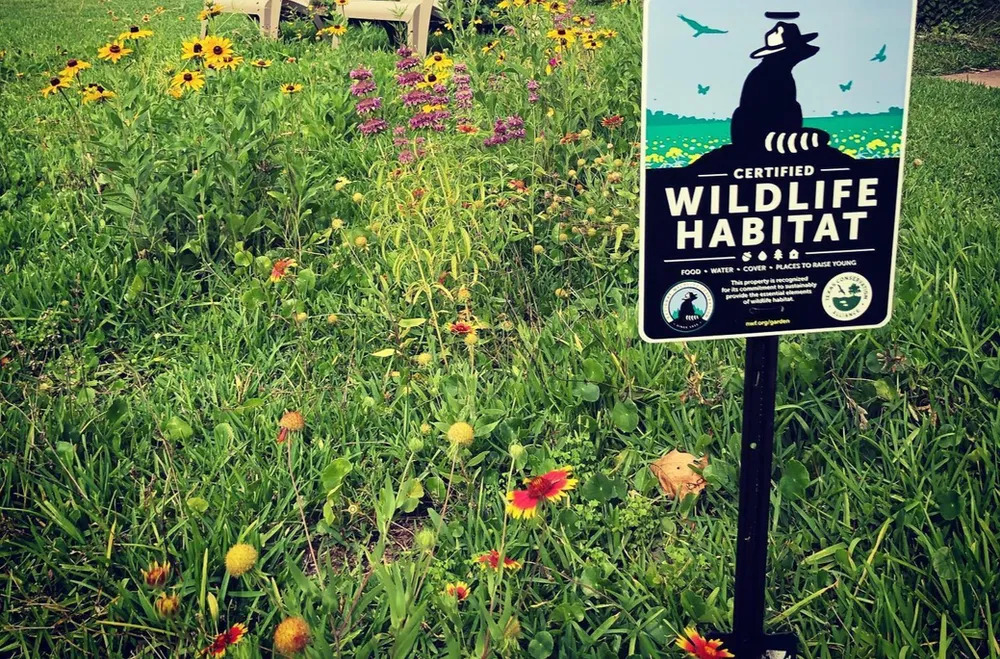 A Certified Wildlife Habitat Sign