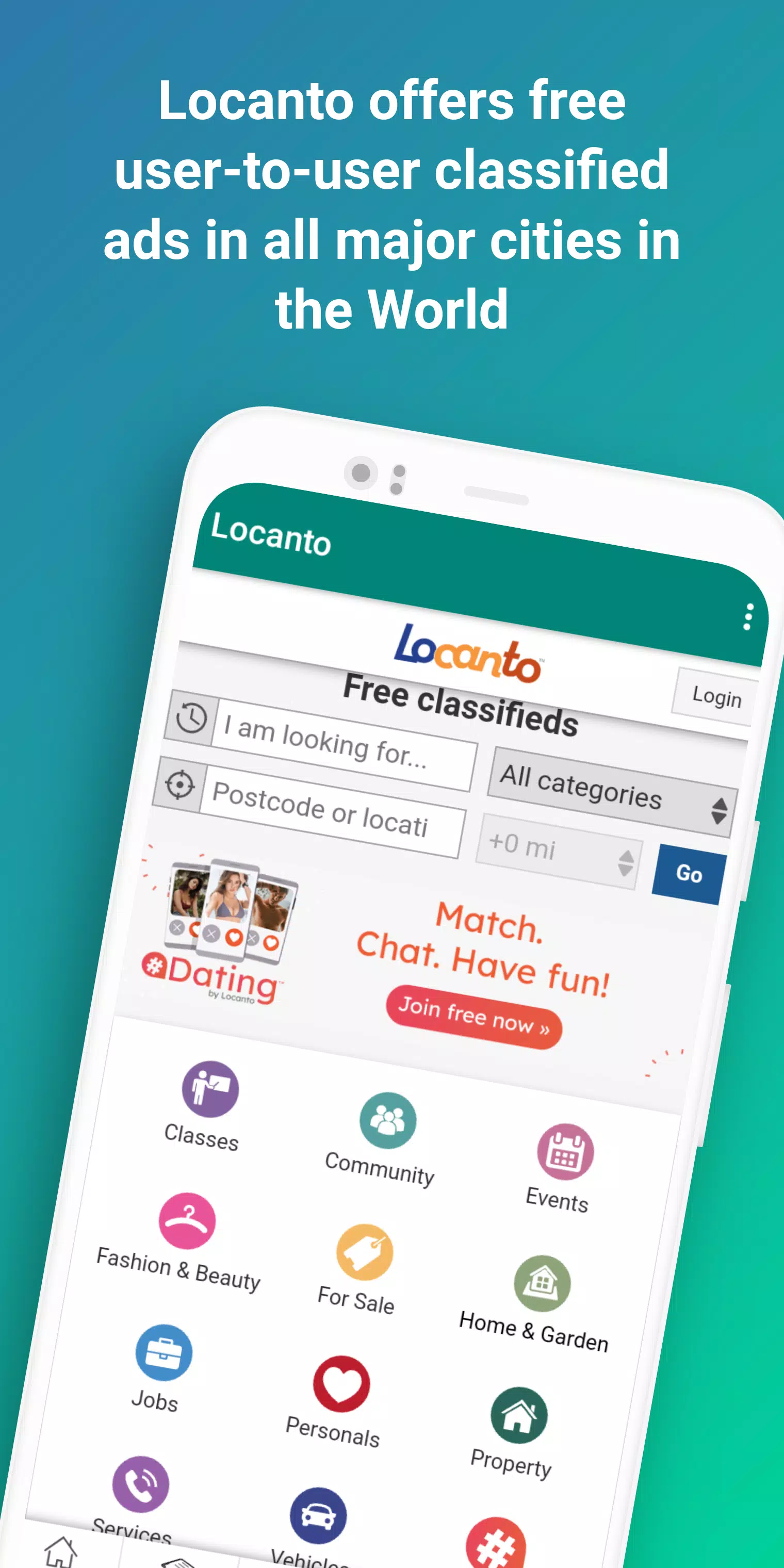 The Locanto app