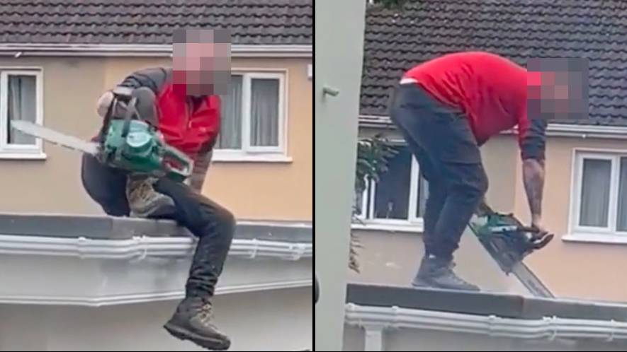 Furious Builder Gets Revenge With Chainsaw For Not Being Paid Enough