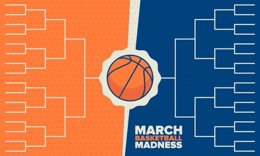 March Basketball Madness poster