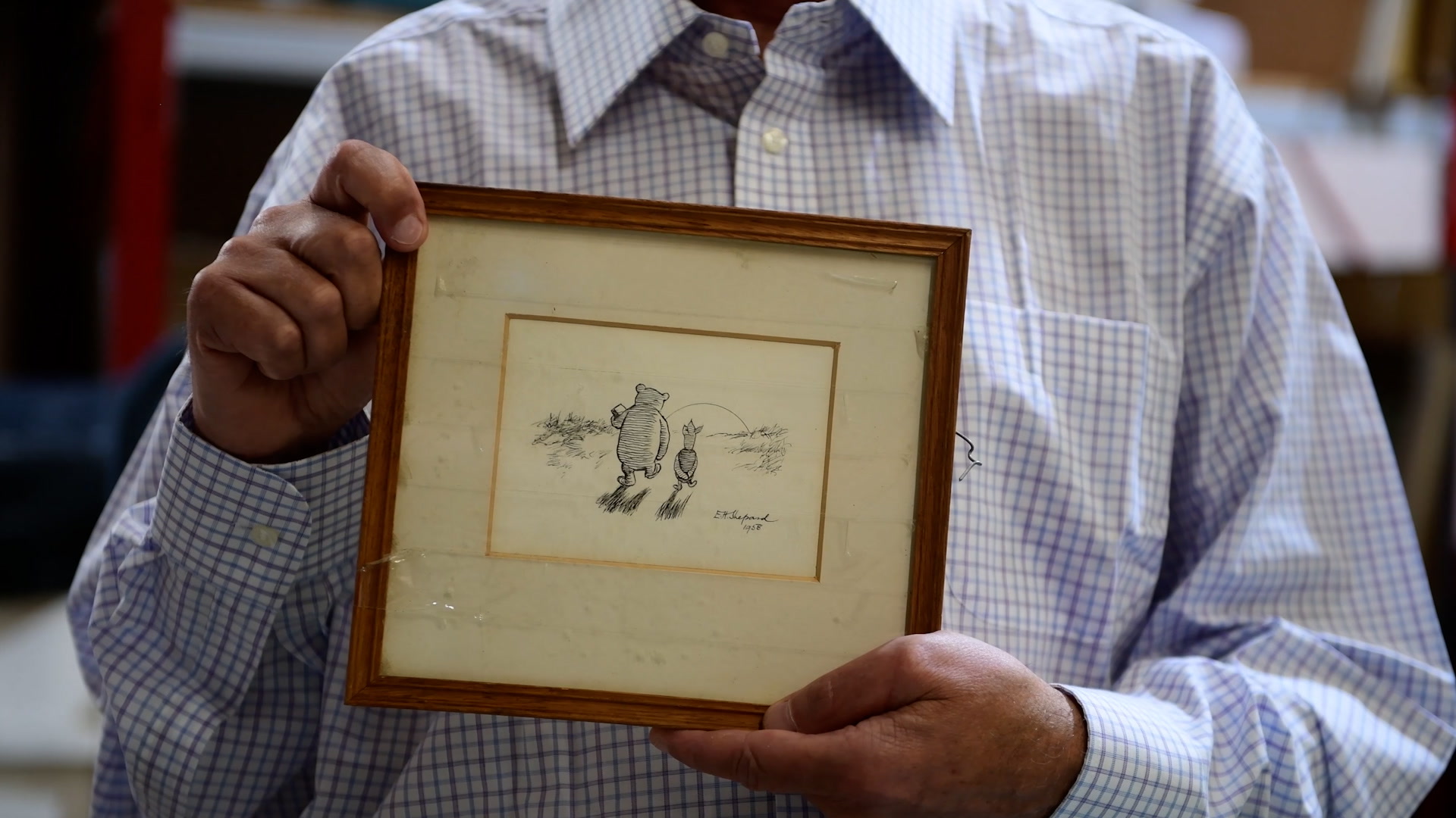 Long-lost Winnie-the-Pooh Sketch Found Wrapped In An Old Tea Towel